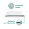 Marlow pillow with gel-infused cooling and zippers for adjustability showcased
