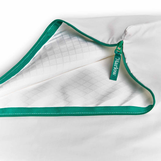 the pillow protector unzipped