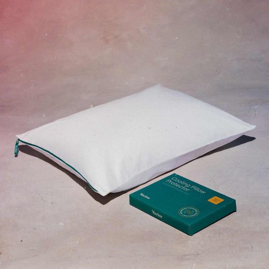 The Standard Marlow Pillow with the Pillow Protector box